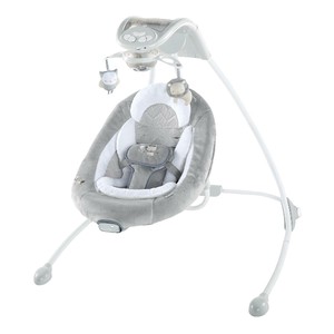Dreamcomfort Inlighten Cradling Plug In Swing W Lighttbeams Mobile Ingenuity Ebay