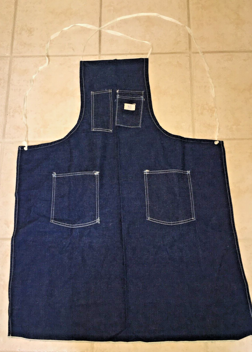 GOOD PRINT 60's〜 VINTAGE WORK APRON USA new Vintage 60s Union Made Sears Work Wear Selvedge Denim