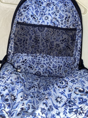 Zaino Campus Vera Bradley Donna Cotone Classico Navy - Cotone Riciclato - Foto 9 di 13