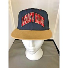 Legacy Ridge Golf Course Black/Beige Hat Pro Line Made in USA 7 1/8