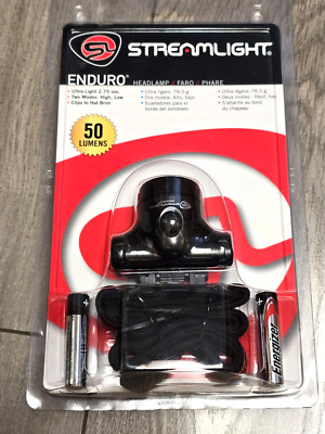 New Streamlight Enduro Headlamp, Comes w/ Hat Clip, batteries & Headband #61400