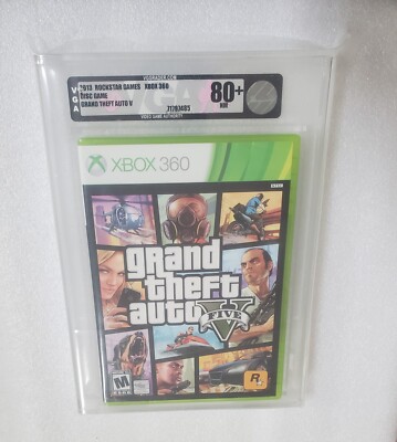 Grand Theft Auto V Xbox 360 Video Game Sealed WATA Graded 9.6 A