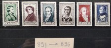 timbres france neufs* année 1951 n° 891 892 893 894 895 896