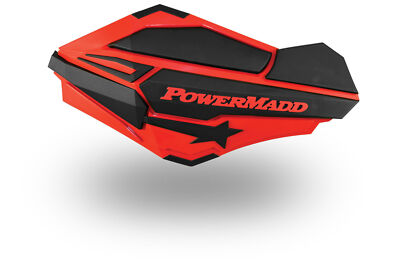 Powermadd Sentinel Handguard Hand Guards Mirror Kit Red Black