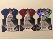 Lot (3) NICK QUINTANA 2015 USA Baseball CROWN ROYALE Blue /25 Red /50 Silver /99