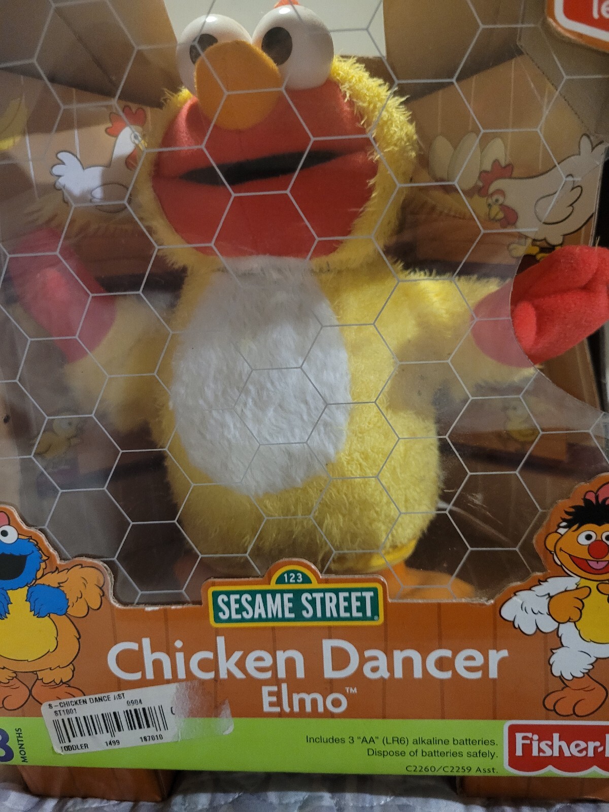 2002 Nwt! Fisher Price Sesame Street Chicken Dance Elmo Plush Dances and Sings eBay