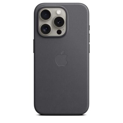 Apple FineWoven Case with MagSafe for iPhone 15 Pro - Black for