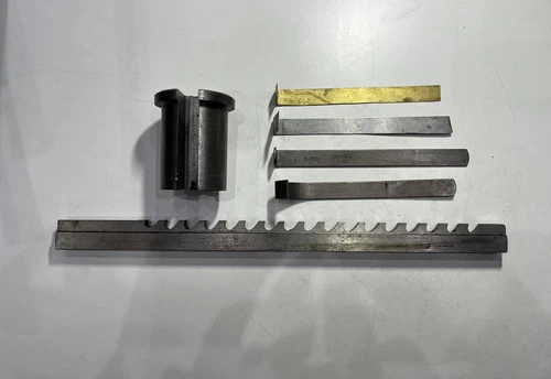 duMONT 3/8"-D HSS Keyway Broach Collared Bushing with Broach Shims Lot of 6