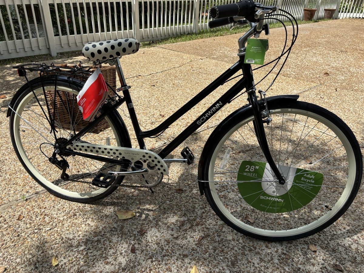 Kate Spade Adult Bicycle for Black White Polka Dot 700c/28