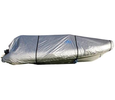 Ducksback Bootsabdeckung 10 -12 ft Rib / Speed / Sport wasserdichte Qualität (silber) 