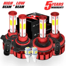 For 2016 2017 2018 Dodge RAM 1500 2500 3500 LED Headlight High/Low Beam Bulbs