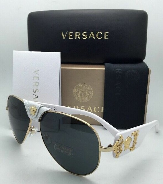 versace white frame sunglasses