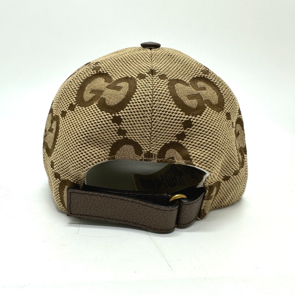 GUCCI 681264 Jumbo GG baseball cap cotton / polyester Beige | eBay