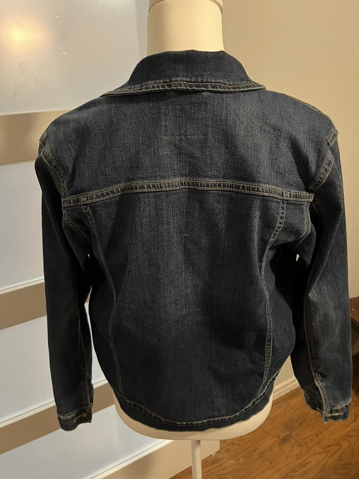 Childrens Place Dark Denim Jacket L (10/12) Unisex Boys Girls *FREE SHIPPING* - Image 3 of 4