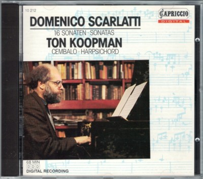 Domenico SCARLATTI Harpsichord Sonata TON KOOPMAN Cembalo Sonaten CD Capriccio