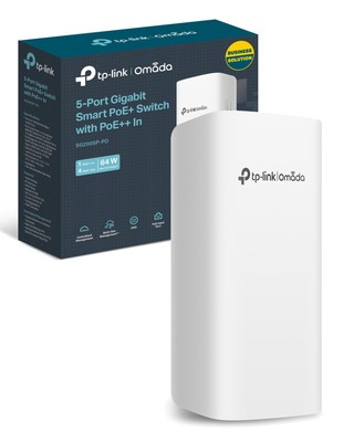TP-Link 5 Port Gigabit Outdoor Smart Ethernet Switch, Up to 200m PoE Network Spl