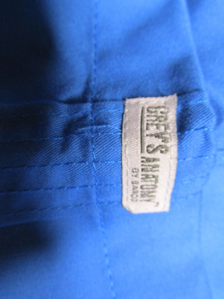 NWT GREY'S ANATOMY Scrub Cargo Pants Women XXS Royal Blue Elastic Back