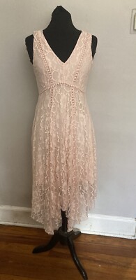 Venus Pink lace dress 10 Fairy Romantic Feminine | eBay