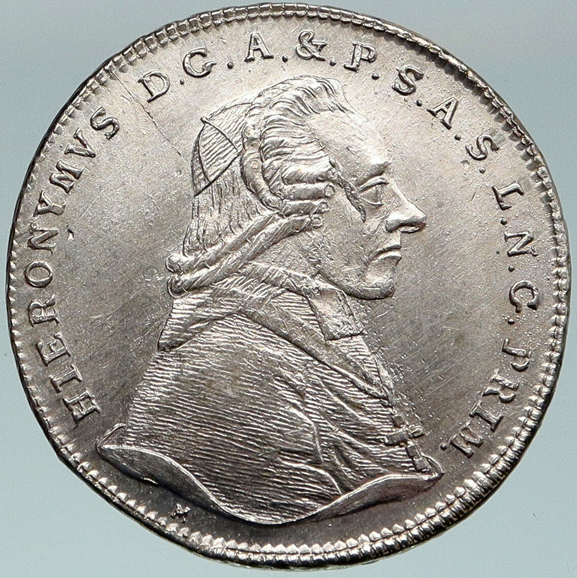 1801 AUSTRIA Salzburg Archbishop Hieronymus von Colloredo Silver