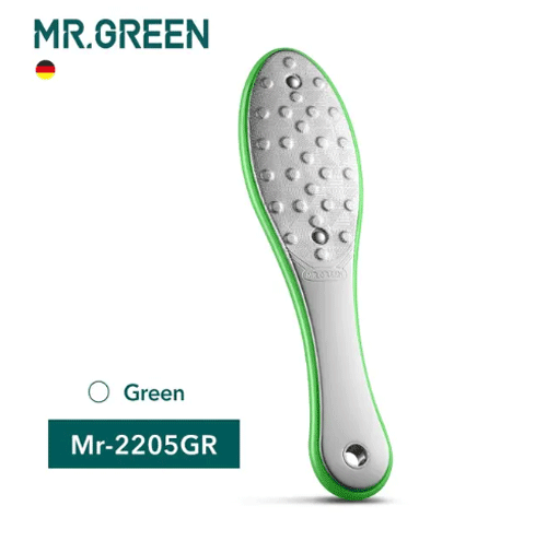 MR.GREEN Lima Piedi Doppio Lato Rimuovi Calli Acciaio Inox Professionale - Foto 2 di 13