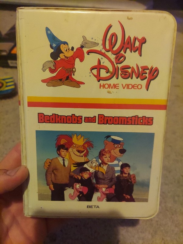 Disney Bedknobs and Broomsticks Beta Tape Movie 1980's Betamax Animation Vintage
