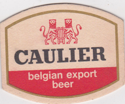 alter Bierdeckel  - Caulier Belgian Export Beer 