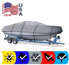 Boat Cover for Bass Tracker Pro 17 w/ Troll M...
