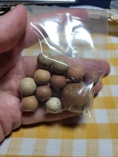 Lot Of Antique Clay Marbles Various Sizes