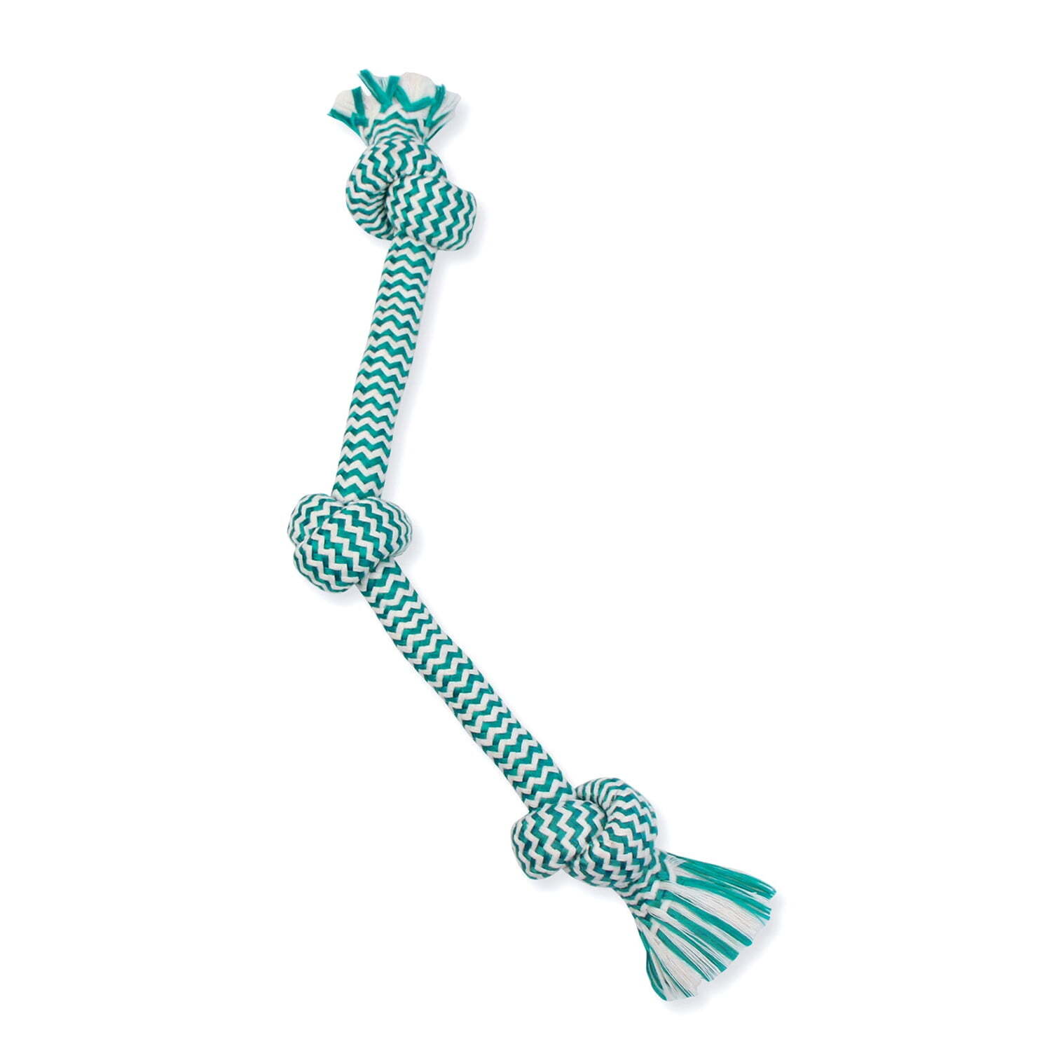 Mammoth Flossy Chews EXTRA FRESH Cottonblend 3 Knot Tug Rope Dog Toy,Medium, 20