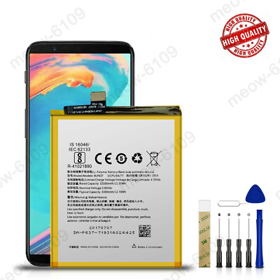 For OnePlus 5 5T A5000 1+5 Five New BLP637 Replacement Battery 3300mAh +Tools