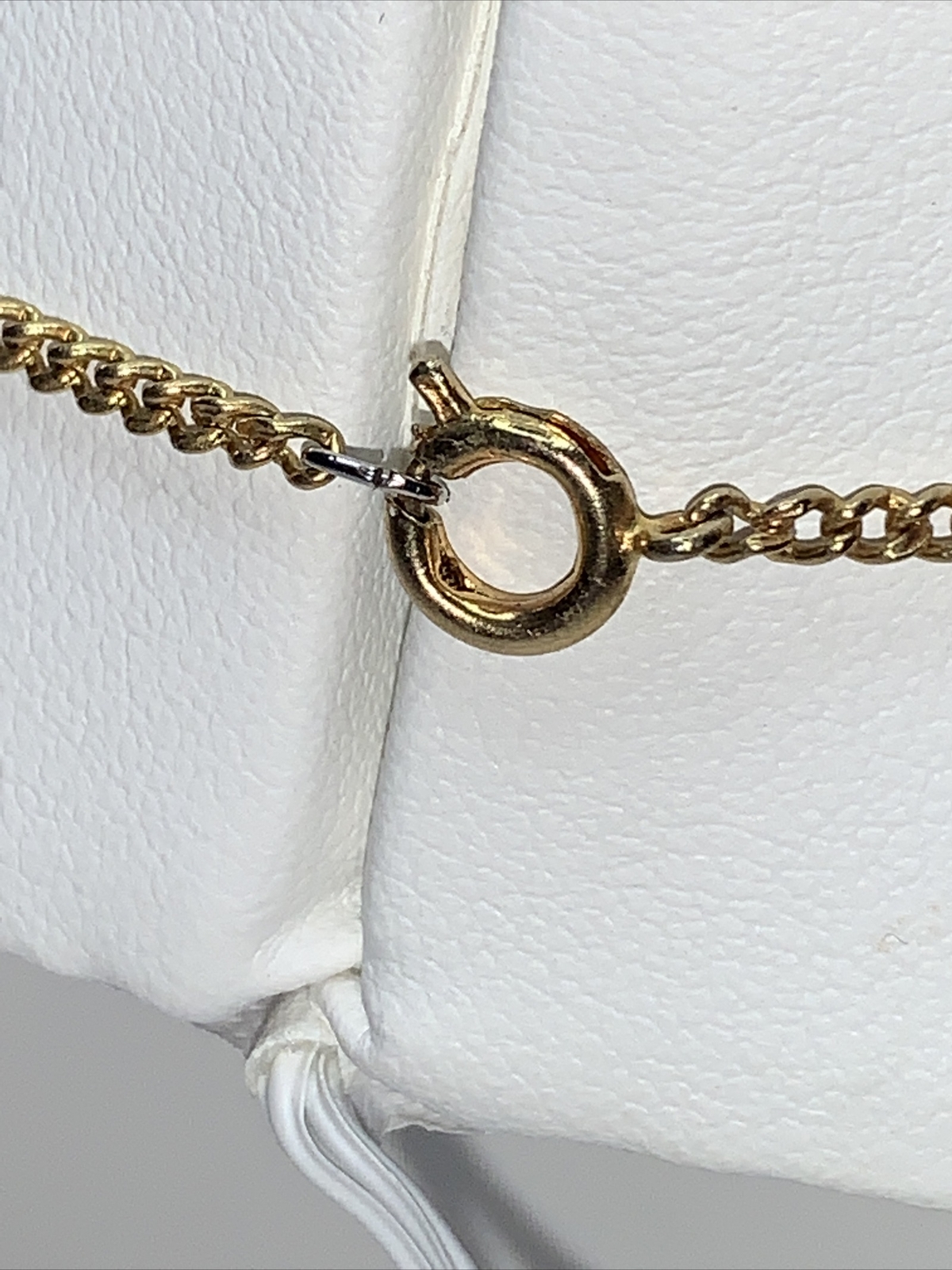 Unauthenticated Diamond Shaped Pendant on 18” Cha… - image 5