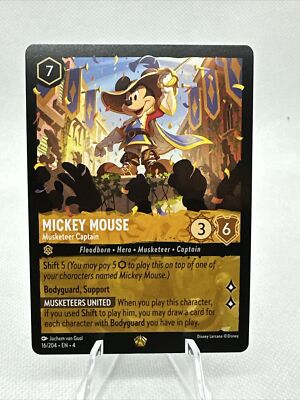 LORCANA ミッキー Musketeer GenCon プロモカード Mickey Mouse - Musketeer - Disney Lorcana Promo Cards