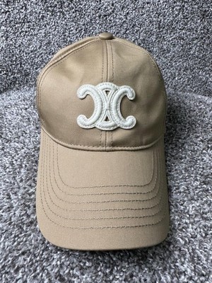Celine Hat Cap Strapback Size Medium Brown Baseball Cap 100
