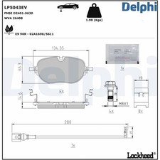 Delphi Bremsbeläge vorne für CUPRA Born VW Id.3