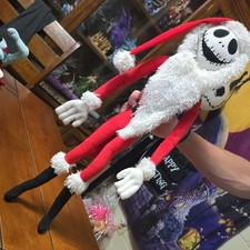 Nightmare Before Christmas Jack Skellington Santa Plush Doll Large