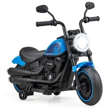 6V Kids Ride-on Electric Motorcycle w/ Music, Story  FM Modes, Training Wheels