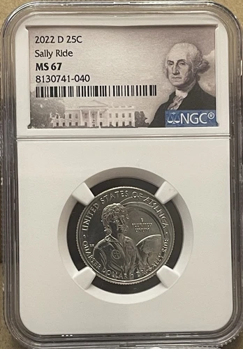 2022 P Dr Sally Ride 25c NGC MS67 American Women Quarter