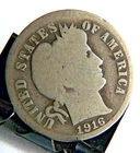 1916-P Barber Dime in Good  +