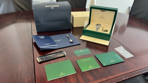 Rolex Datejust 41 Wimbledon Full Set Full Links 2021 mit Einkaufsrechnung - Bild 14 von 15