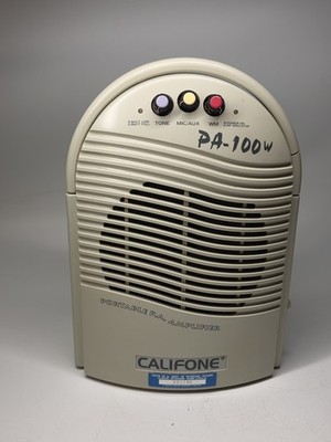 Vintage CALIFONE PA-100W PORTABLE PA AMPLIFIER Tested!