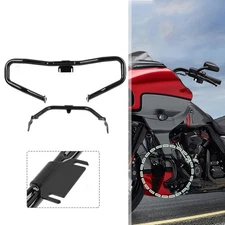 Engine Guard Bar Fairing Support Bracket For Harley Road Glide FLTRX 15-23 Black