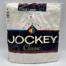 Jockey Classic V-Neck T-Shirts 38-40M 3 Pack SEALED NEW. USA Vintage NOS