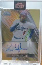 2024 Topps Chrome Black - Autographs Kenny Lofton CBA-KL Gold Refractor /50 (AU)
