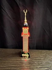 Crystal Glass Makkah Mecca Clock Tower Quran Islamic Ramadan Eid Gift w/Box 6.5”
