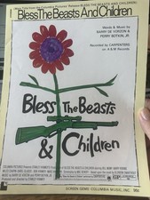 H 1971 movie sheet music Bless The Beasts And The Children