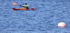 Photo 6x4 Kayak in the Kyles of Bute Colintraive Between Colintraive and  c2018