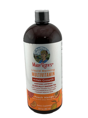 Mary Ruth s Liquid Morning Multivitamin +Hair Growth 30oz Sealed! Best By 07/27