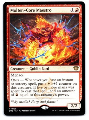 Molten-Core Maestro 125 Rare Secrets of Strixhaven Magic: The Gathering NM