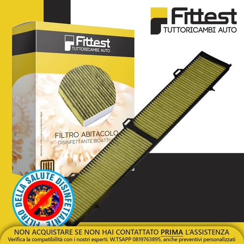 Filtro abitacolo BMW 1 E81 E87 3 E90 E93 E91 X1 E84 Disinfettante Aria A - Foto 1 di 7