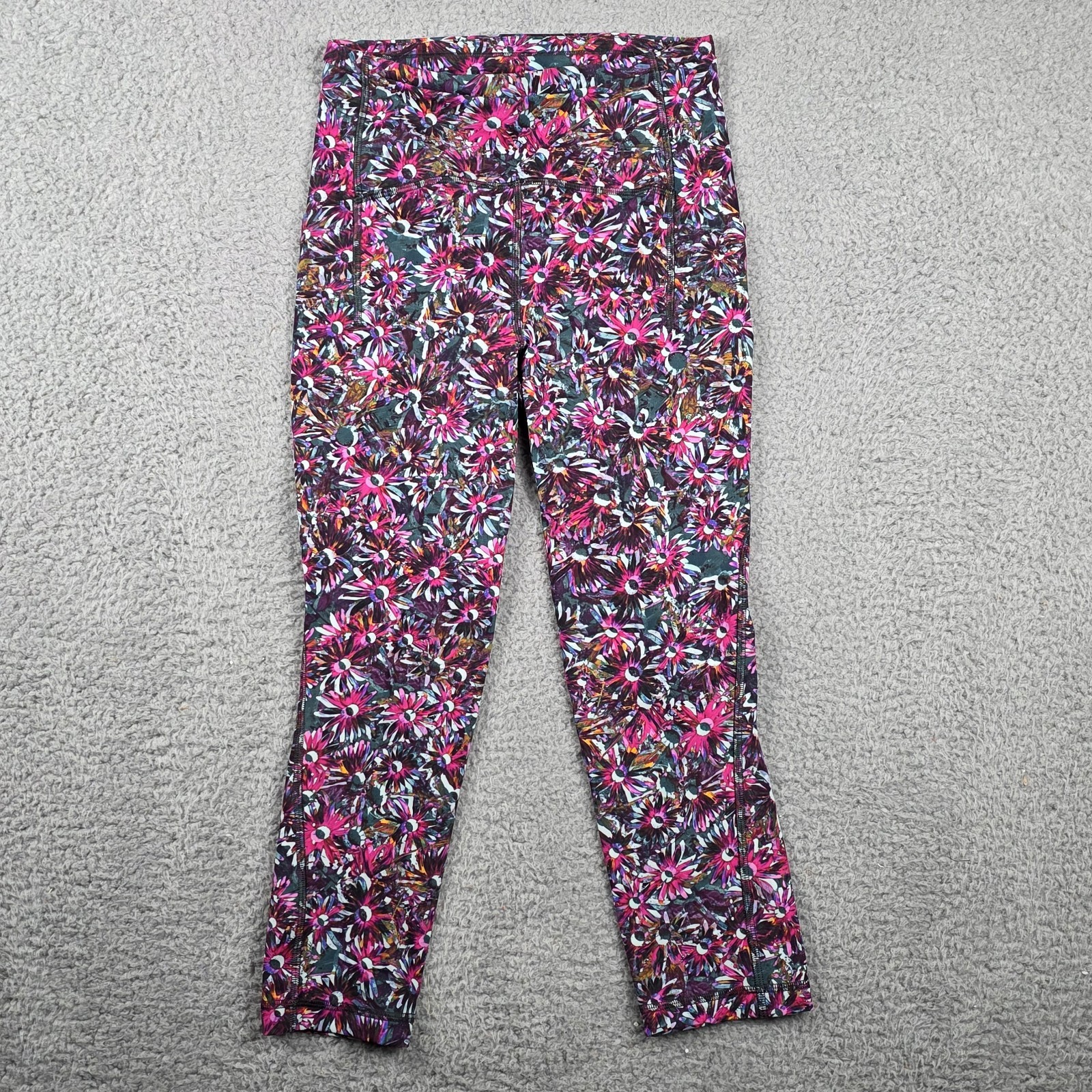 Lululemon Tights Womens 4 Floral Electric Base Pace Luxtreme High-Rise Tight